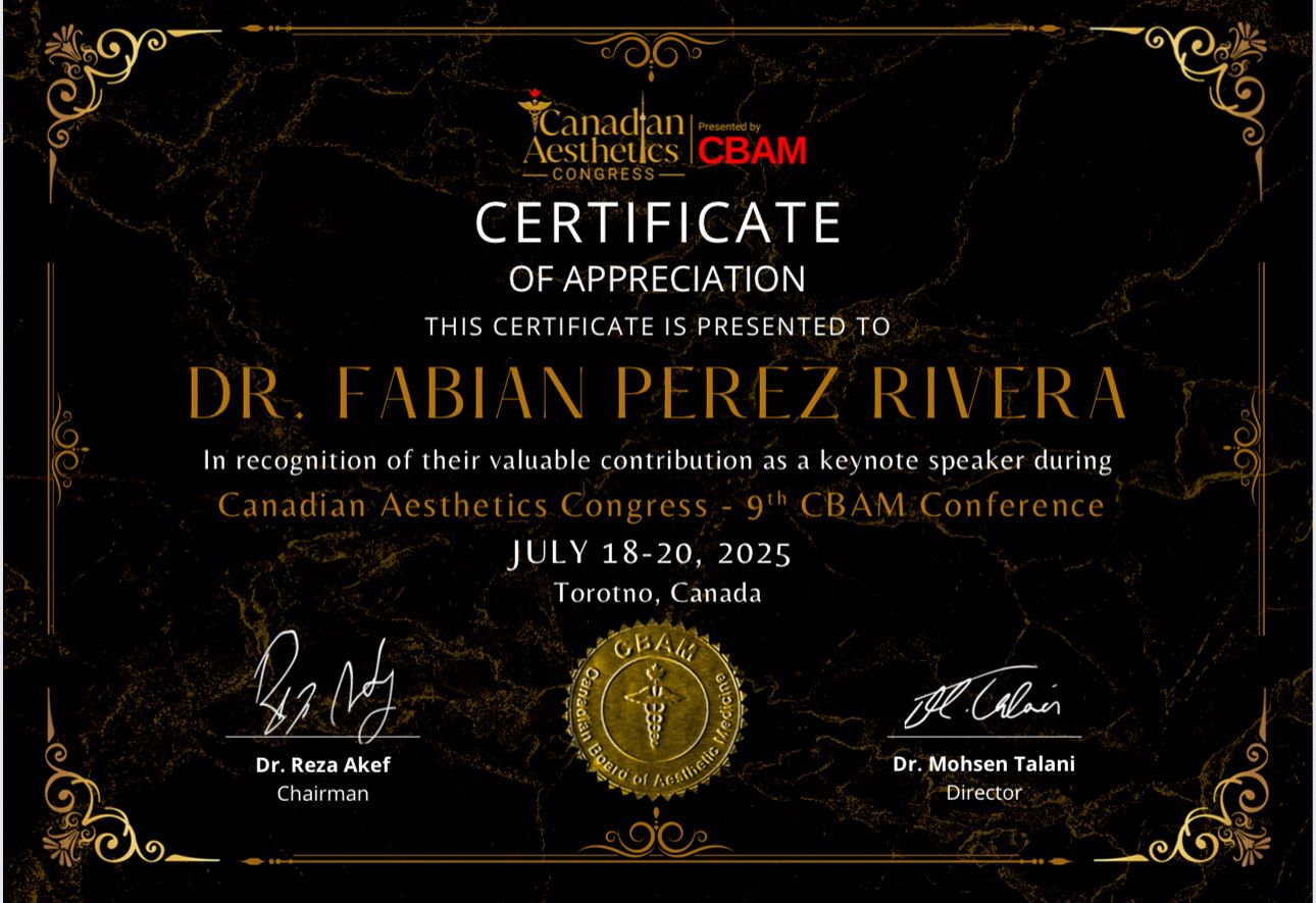 Finalizó la participación del Dr Fabián Pérez Rivera en otro congreso internacional.